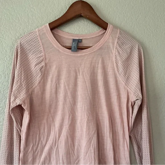 Sweaty Betty Breeze Merino Long Sleeve Athletic Running Top Pink  Medium - Picture 3 of 8